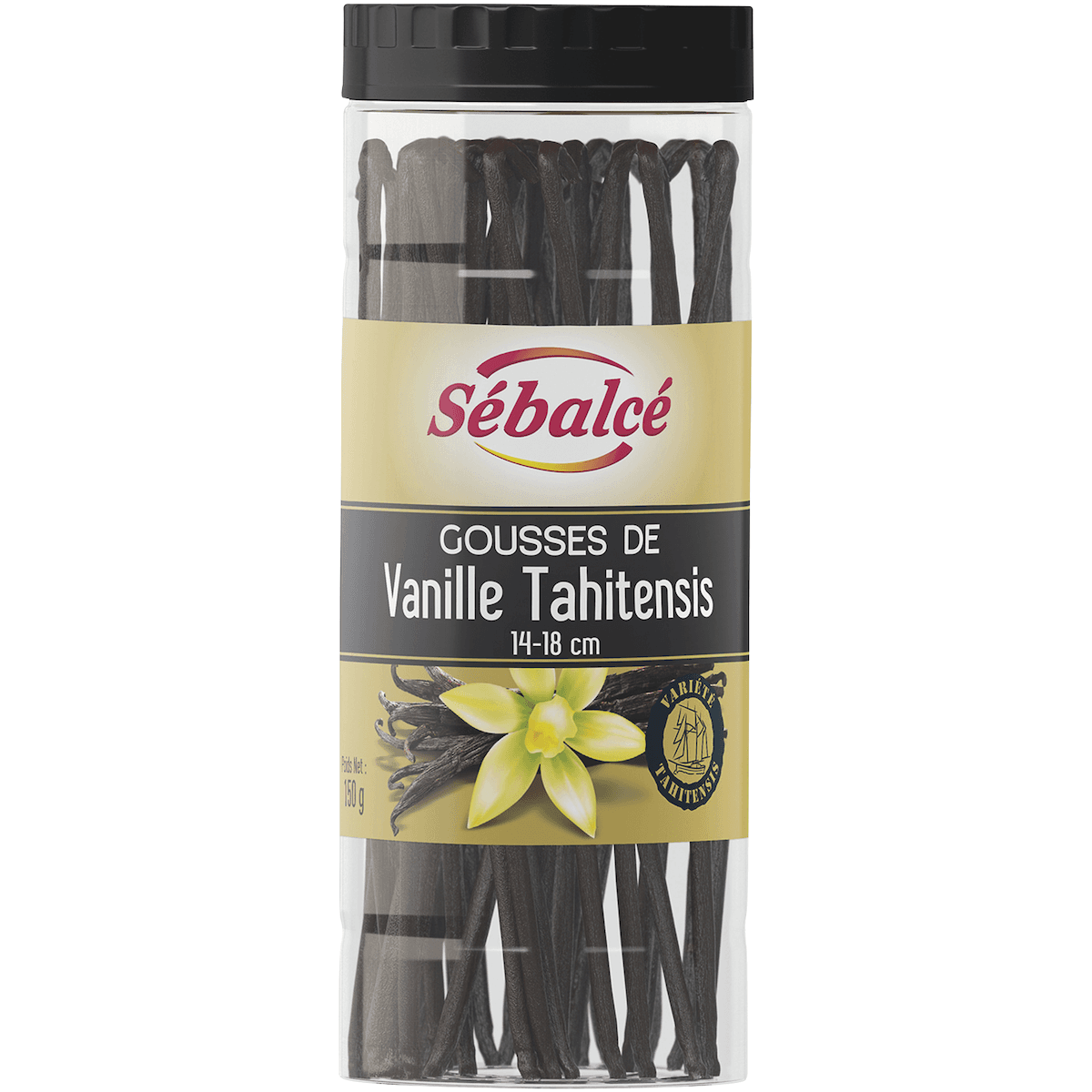 GOUSSES DE VANILLE TAHITENSIS 14/18 CM TUBO 150G