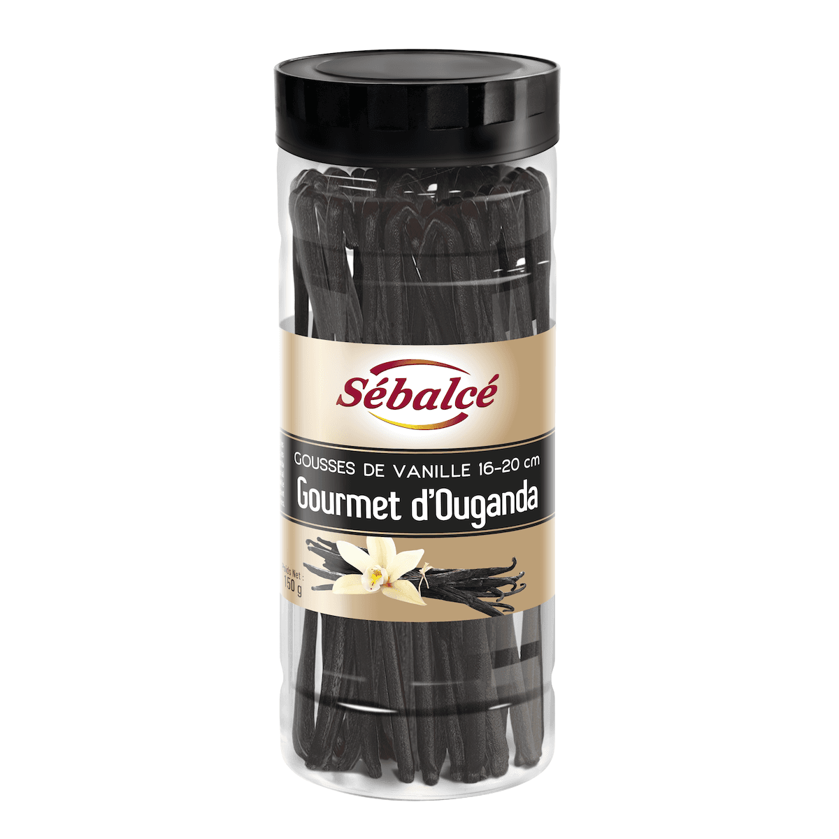GOUSSES DE VANILLE GOURMET D'OUGANDA 16/20 CM TUBO 150G