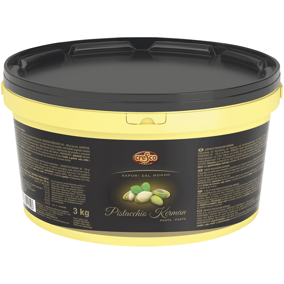 PURE PATE 100% PISTACHE KERMAN SEAU 3KG