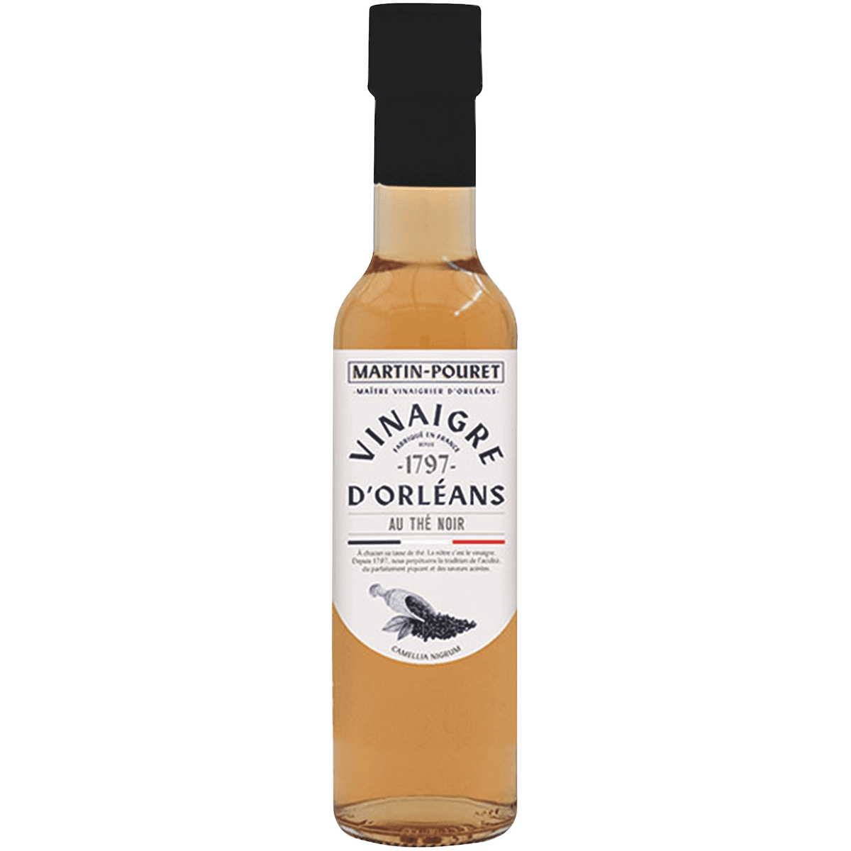 VINAIGRE D'ORLEANS DE VIN BLANC AU THE NOIR - 25CL