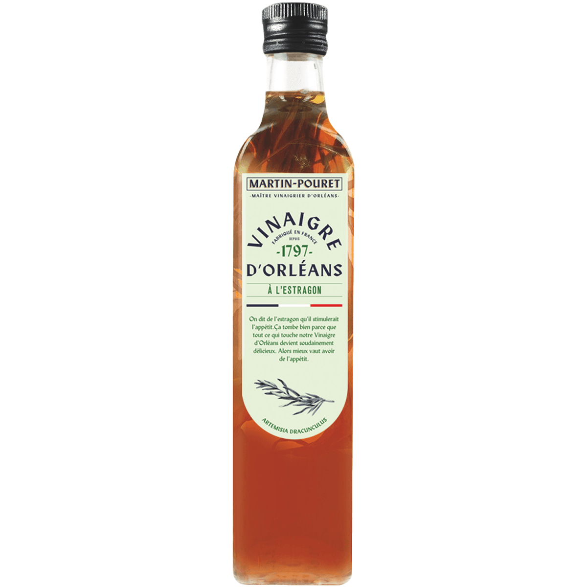 VINAIGRE D ORLEANS DE VIN ROUGE A L ESTRAGON DU VAL DE LOIRE - 50CL