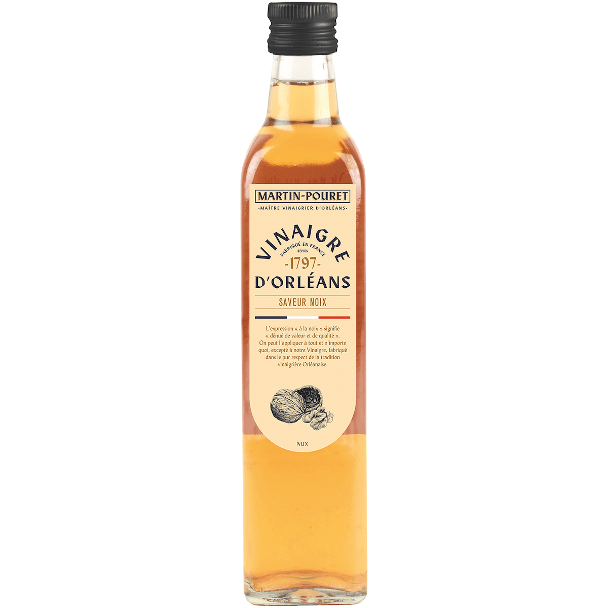 VINAIGRE D ORLEANS DE VIN BLANC A LA NOIX - 50CL