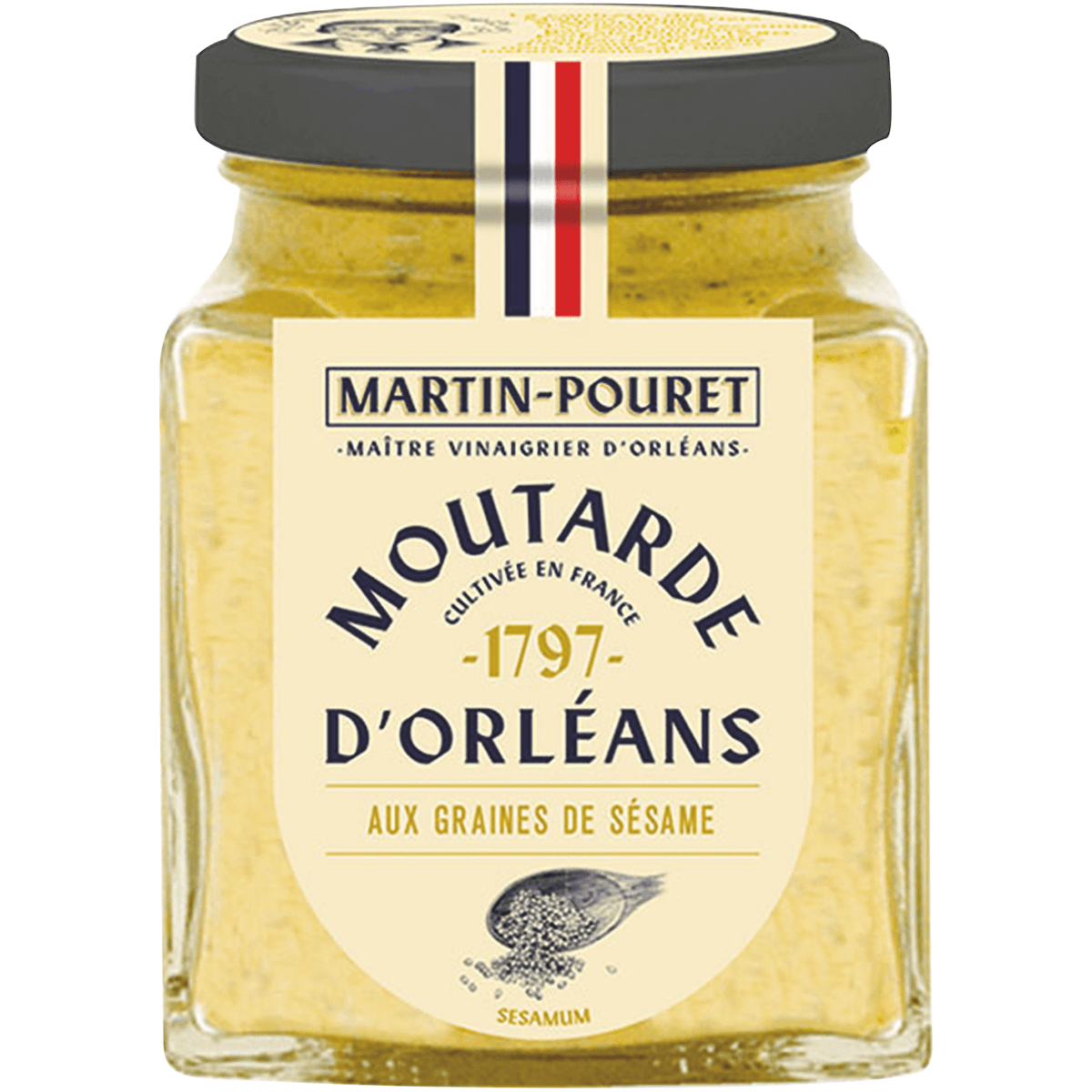 MOUTARDE D ORLEANS AUX GRAINES DE SESAME - 200G
