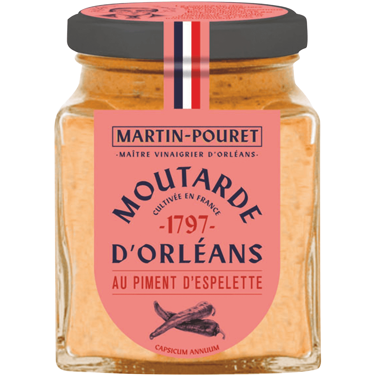 MOUTARDE D ORLEANS AU PIMENT D ESPELETTE AOP - 200G