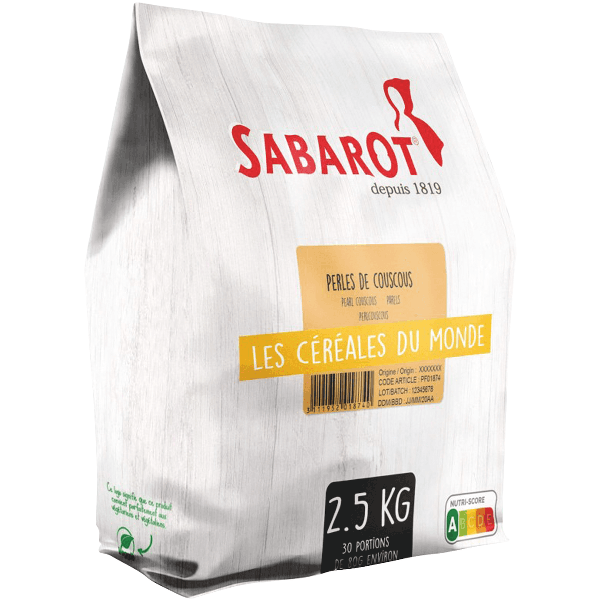 PERLE DE COUSCOUS TOASTEES - SAC 2,5KG