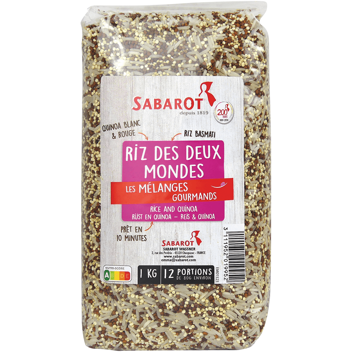 RIZ DES 2 MONDES - SAC 1KG