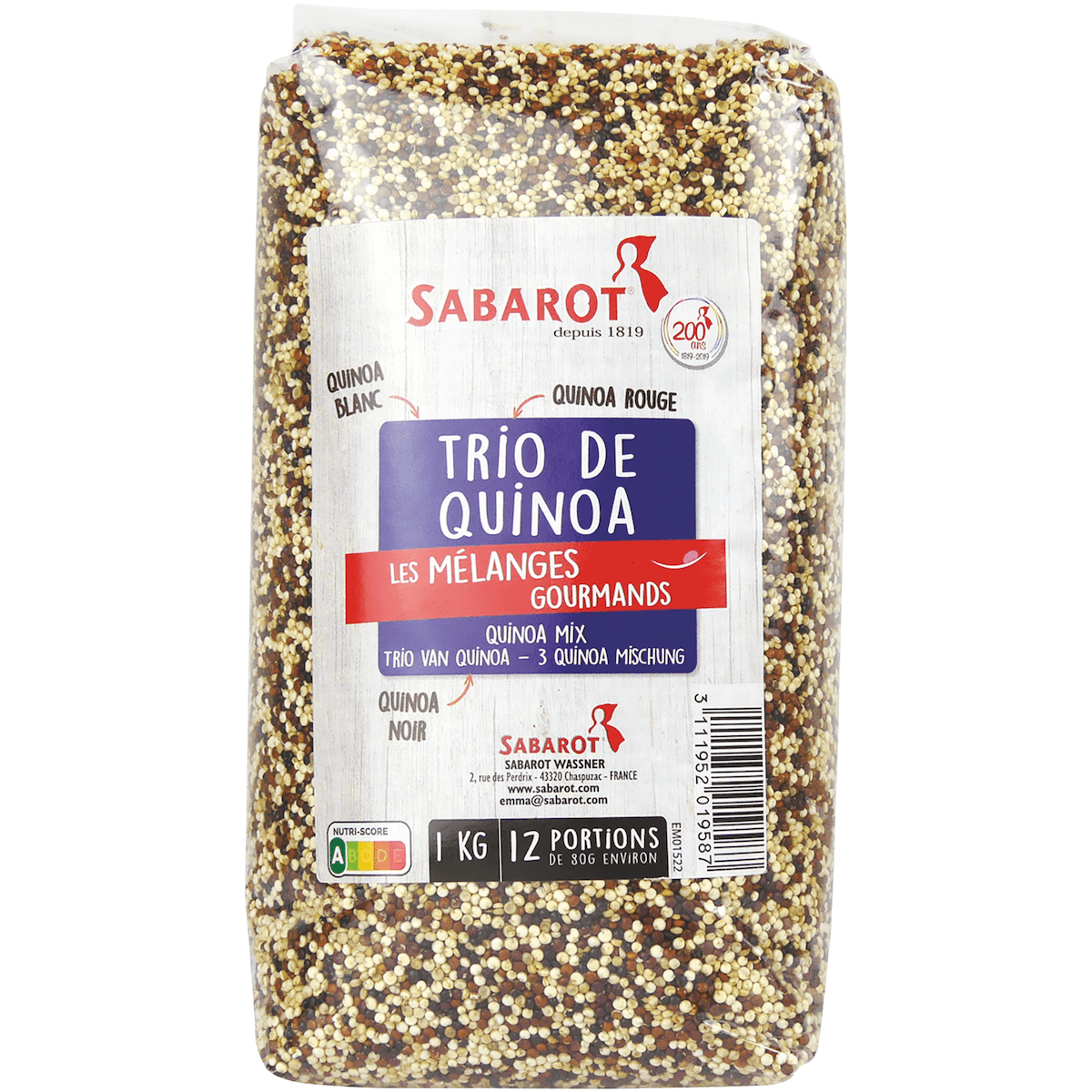 TRIO DE QUINOA - SAC 1KG