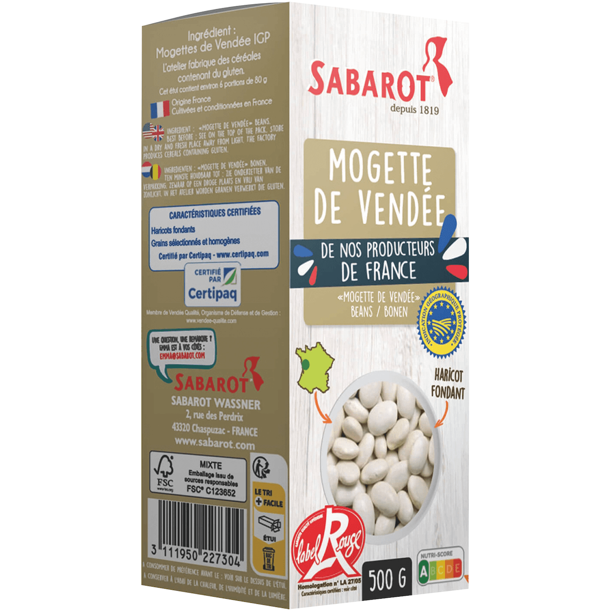 MOGETTE DE VENDEE LABEL ROUGE - 500G