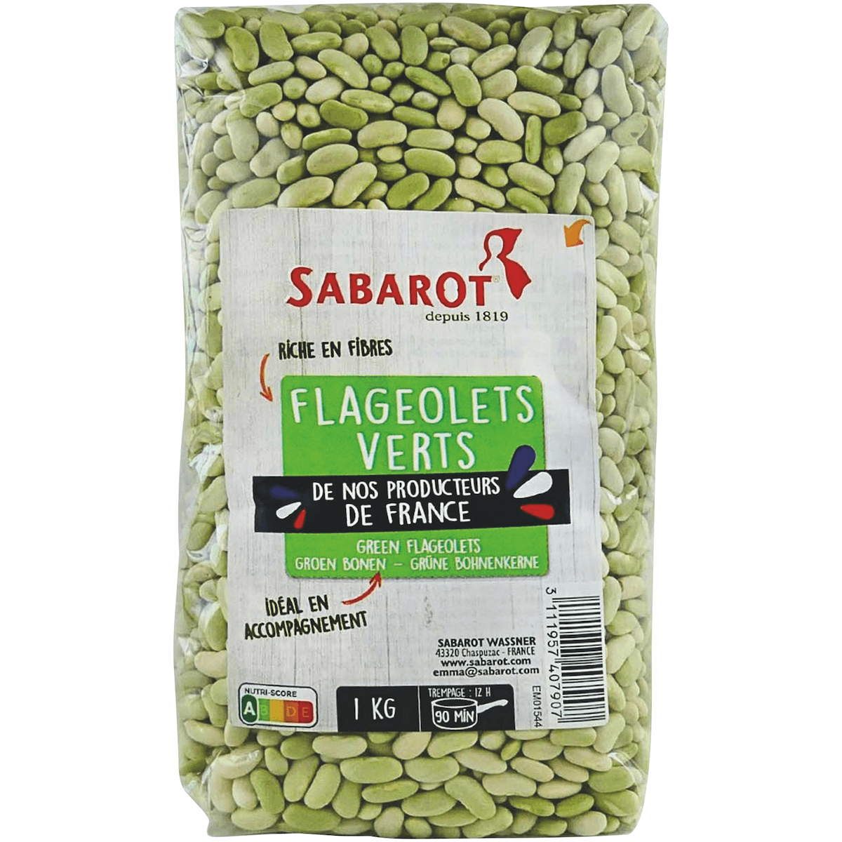 FLAGEOLETS VERTS DE FRANCE - 1KG