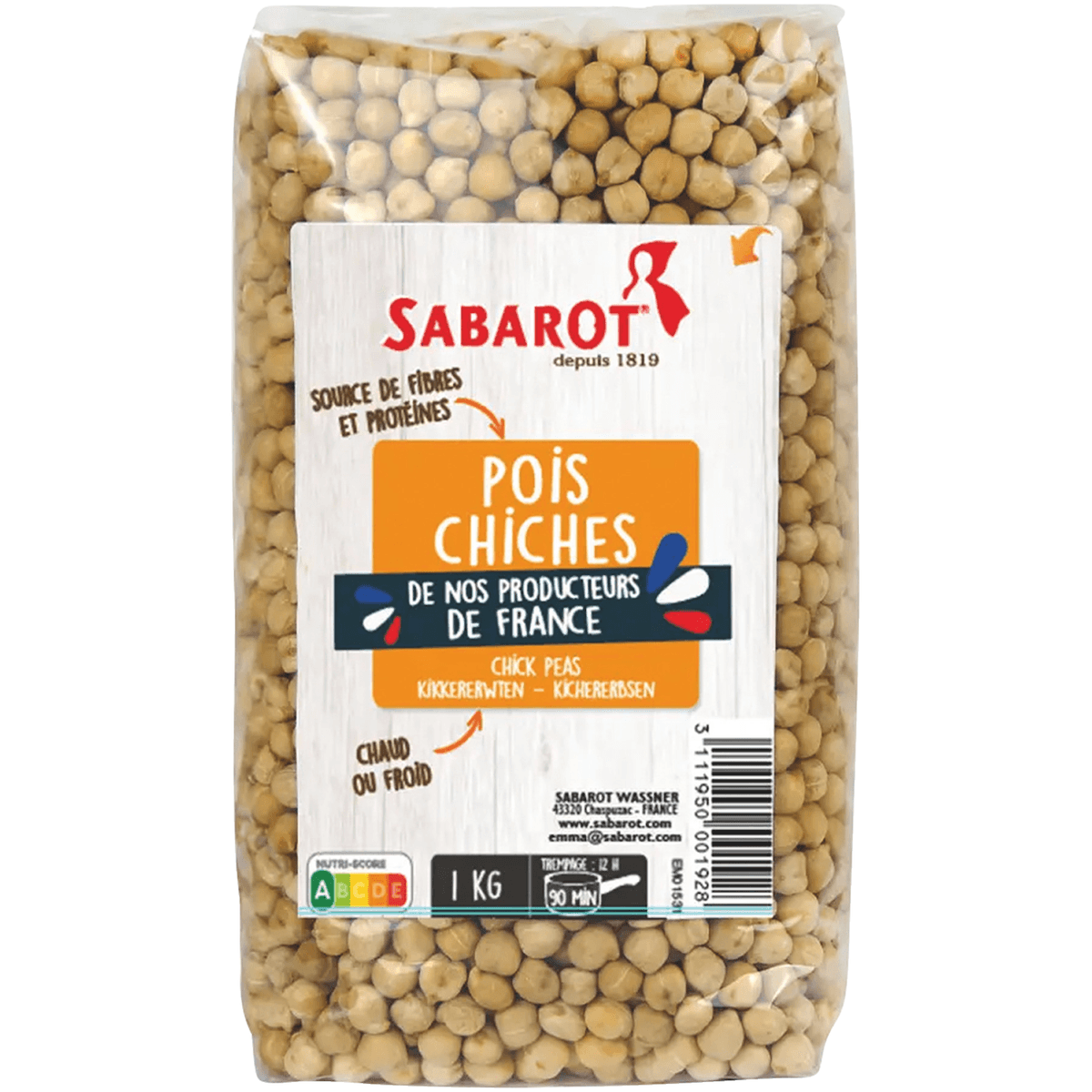 POIS CHICHES DE FRANCE - 1KG