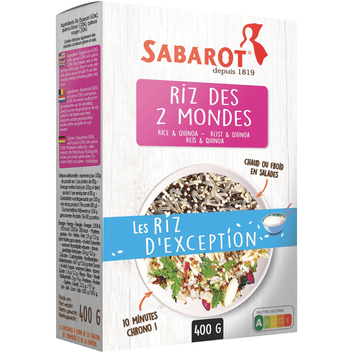 RIZ DES 2 MONDES - RIZ QUINOA - 400G