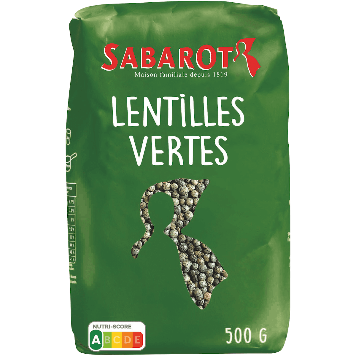 LENTILLES VERTE 1ER PRIX - 500G