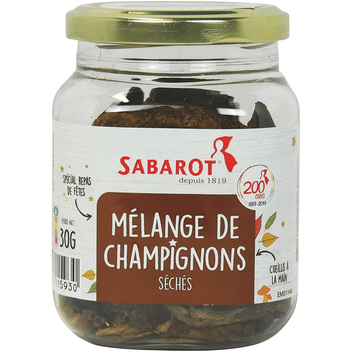 MELANGE FESTIF - BOLETS CEPES TROMPETTES MOUSSERONS - POT PET 30G