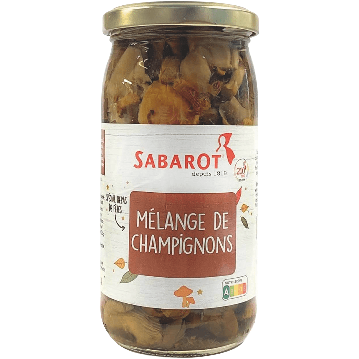 MELANGE FESTIF AVEC GIROLLES ET CEPES BOCAL 37CL