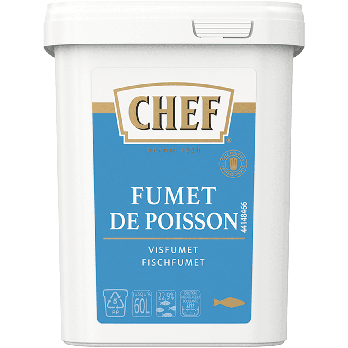 FUMET DE POISSON - BOITE 900G POUR 36L A 60L