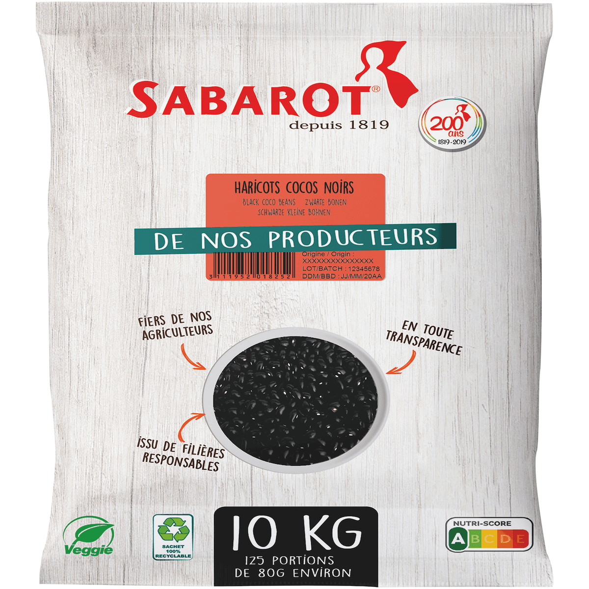 HARICOT COCO NOIR - SAC  10KG