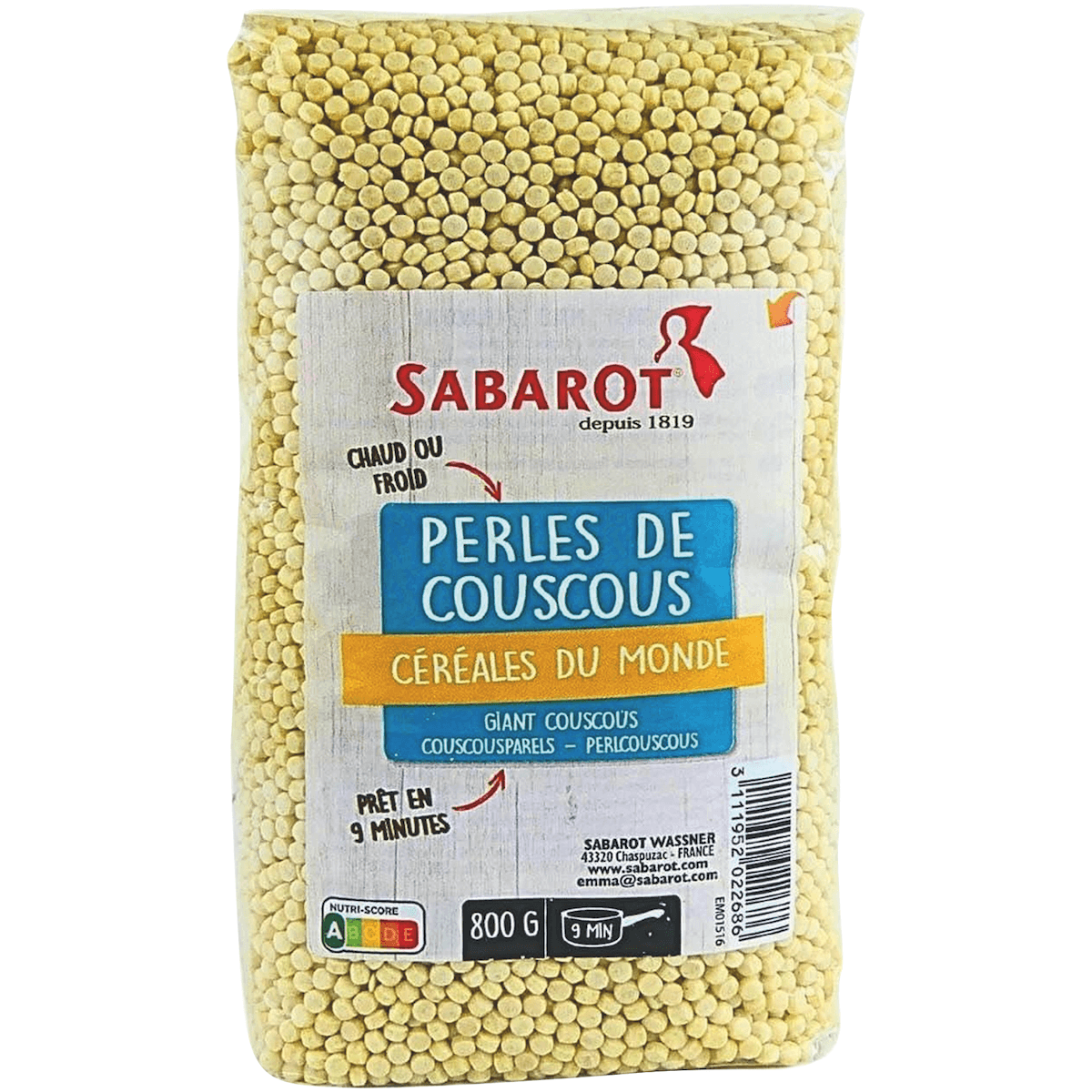 PERLE DE COUSCOUS TOASTEES - 800G