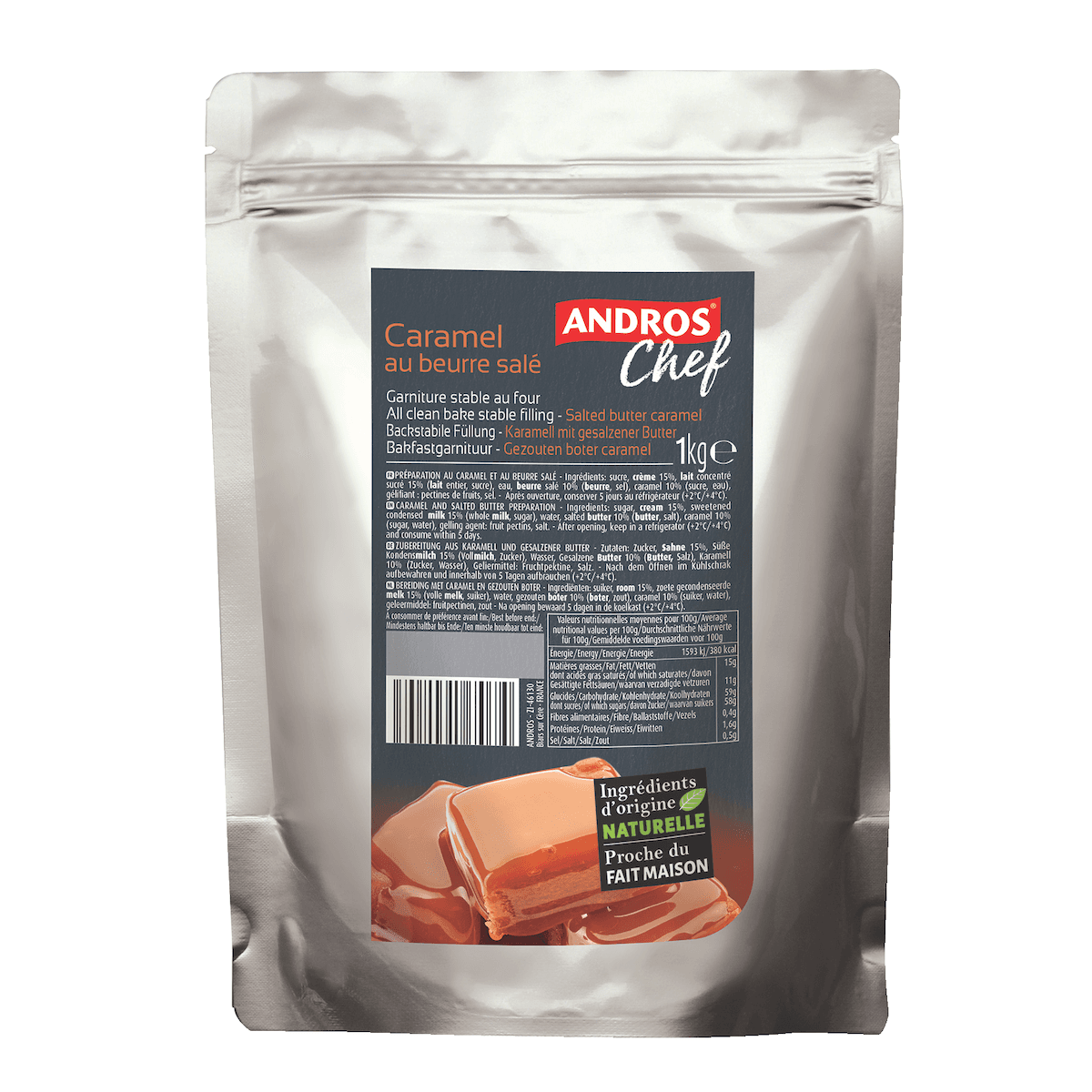 GARNITURE CARAMEL BEURRE SALE 1KG
