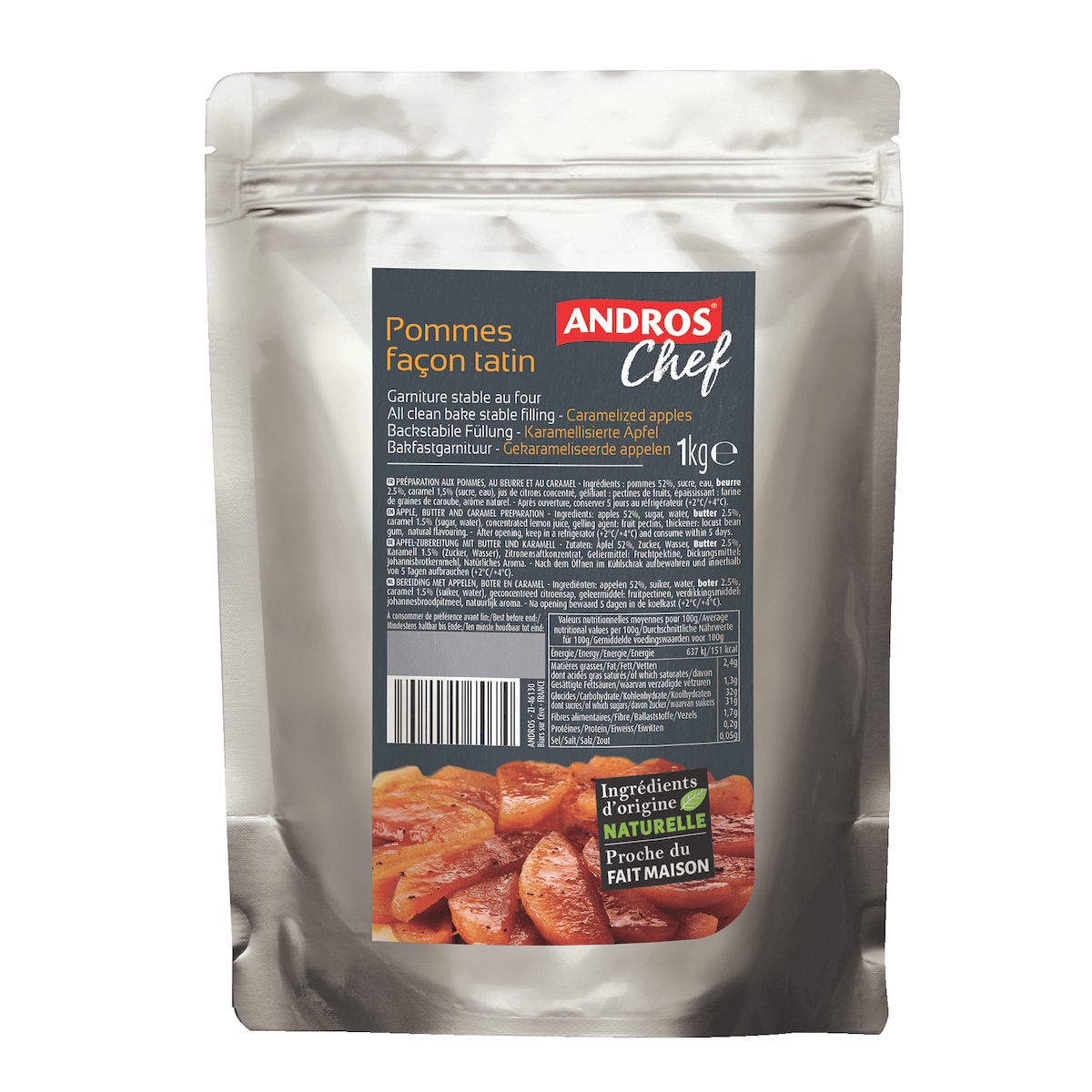 GARNITURE POMME CARAMEL 1KG