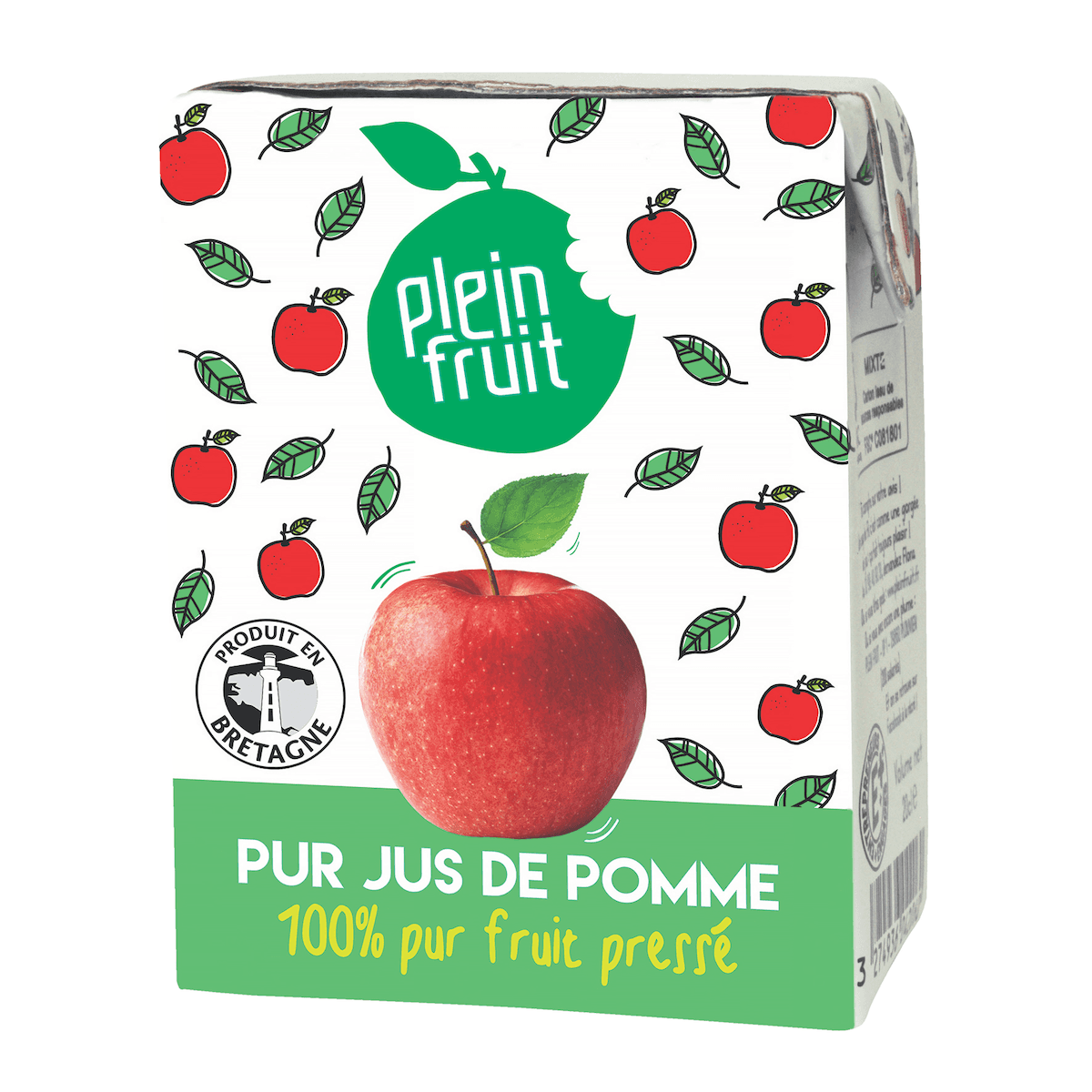 PUR JUS DE POMME 100% PREMIUM- BRIQUETTE 6X20CL AVEC PAILLE