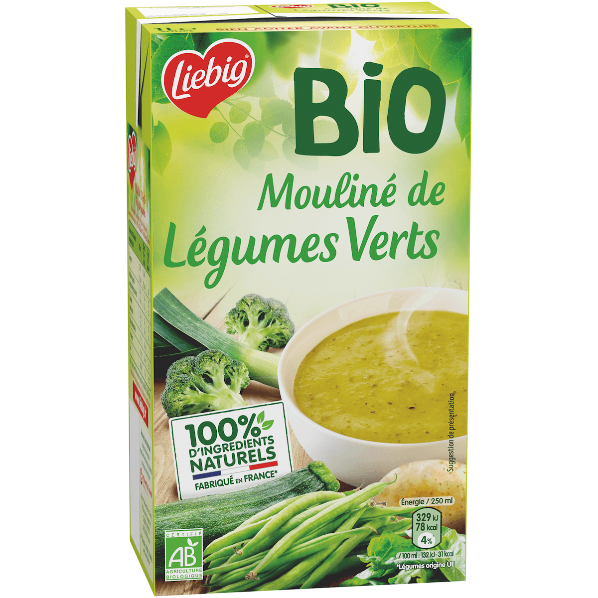 MOULINE DE LEGUMES VERTS BIO - BRQ DE 1L