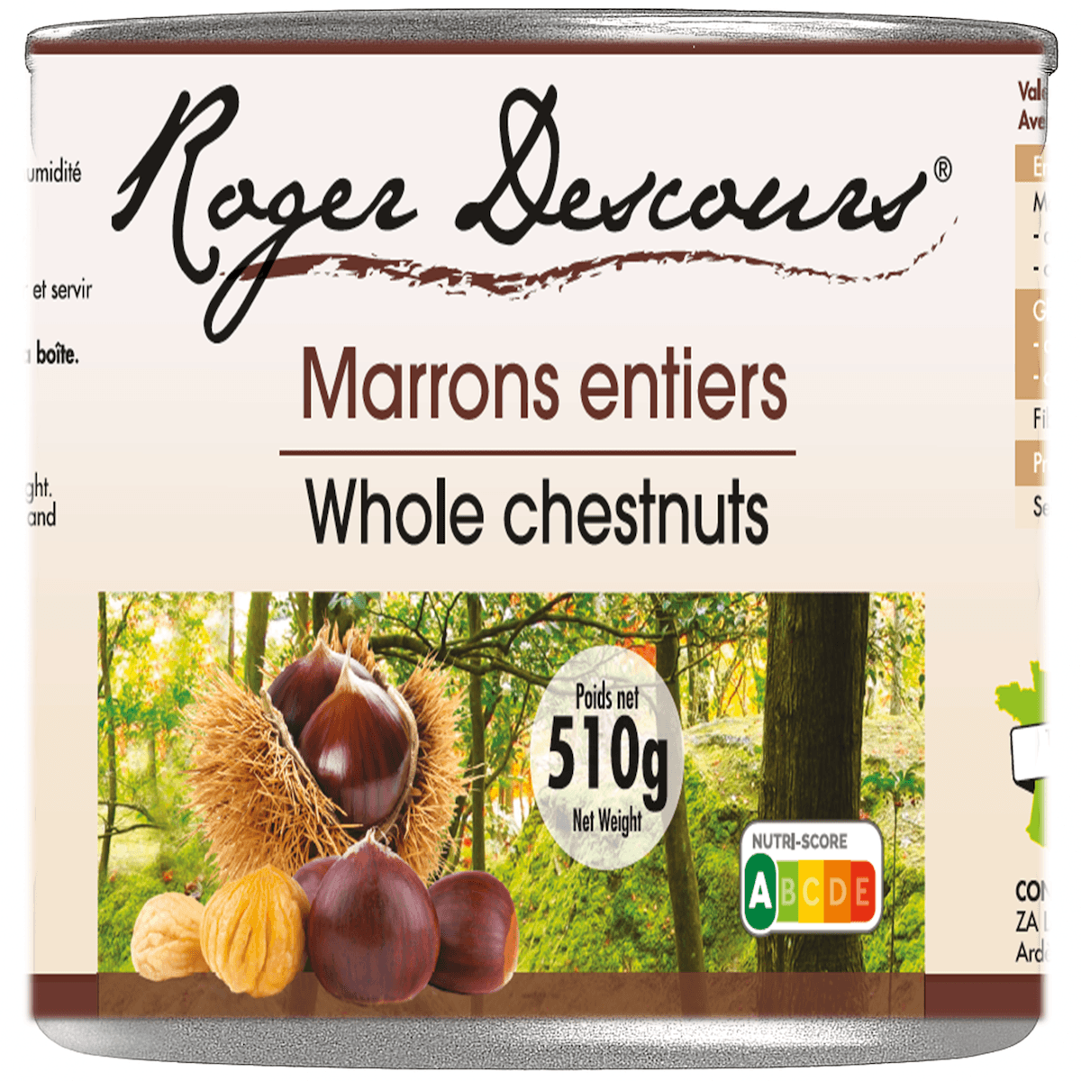 MARRONS ENTIERS BOITE 4/4 510G