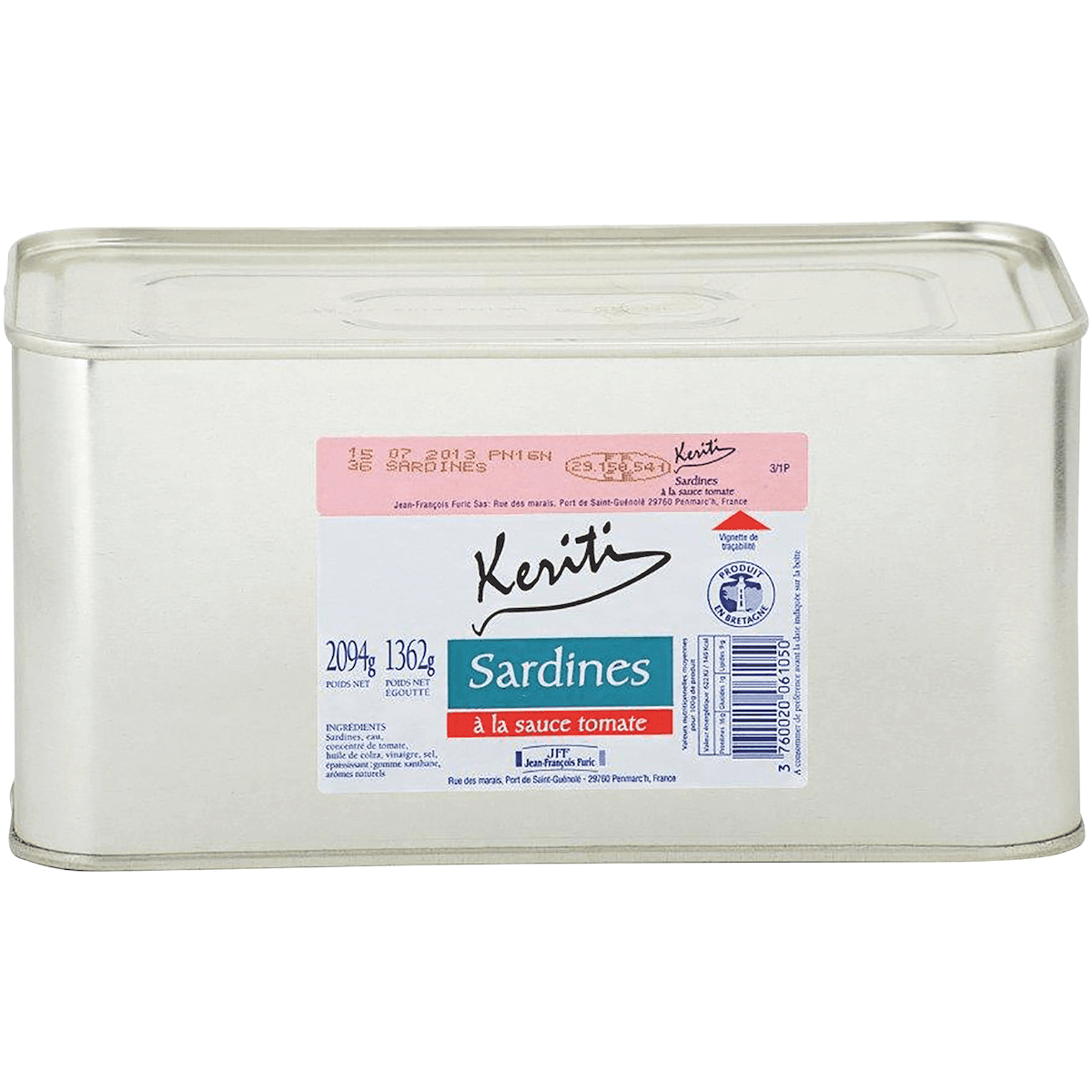 SARDINES A LA TOMATE - BOITE 3/1