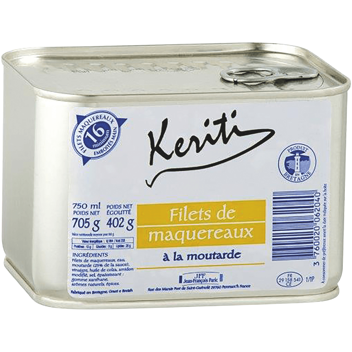 FILETS DE MAQUEREAUX A LA MOUTARDE - BOITE 1/1 OF