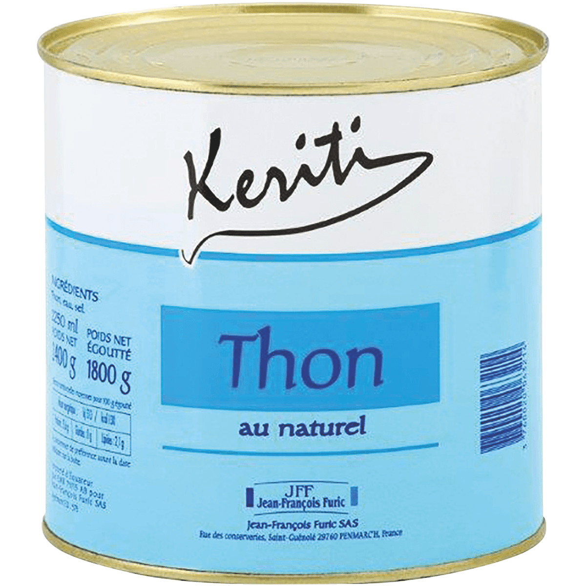 MORCEAUX DE THON AU NATUREL - BOITE 3/1