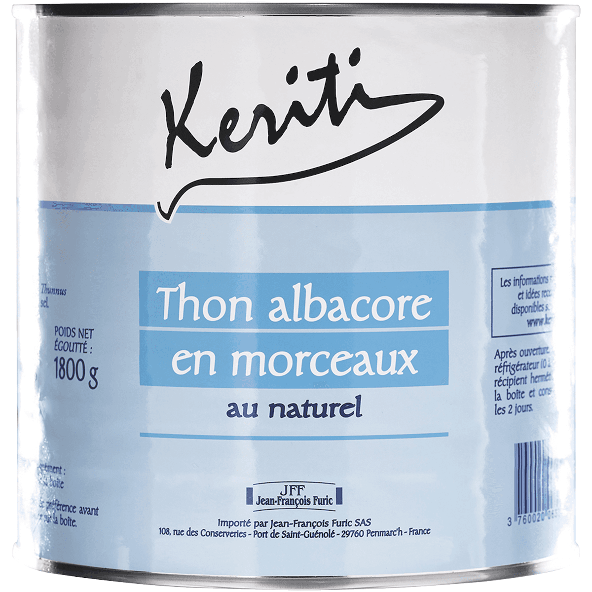 THON ALBACORE ENTIER AU NATUREL - BOITE 3/1
