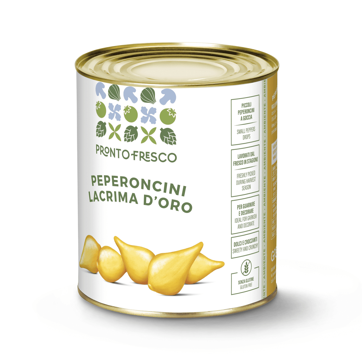GOUTTES DE POIVRONS JAUNES POT DE 790G