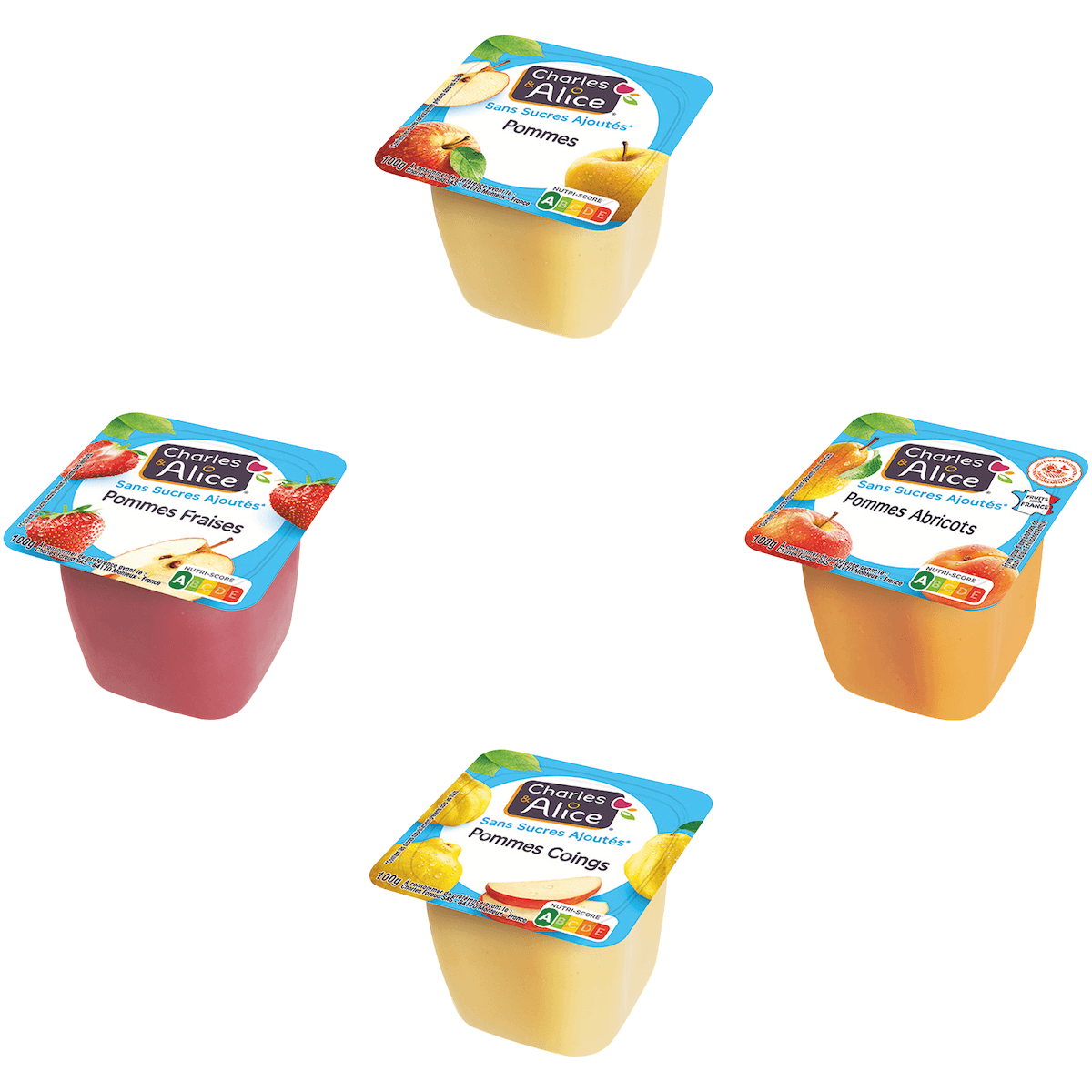 CARTON ASSORTI 4 PARF SSA  - COUPELLE PLASTIQUE DE 100G