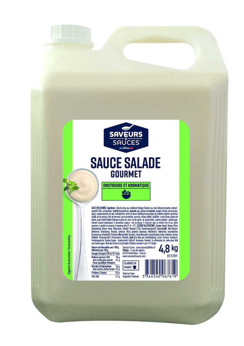 SAUCE SALADE GOUMET - BIDON DE 4,8KG