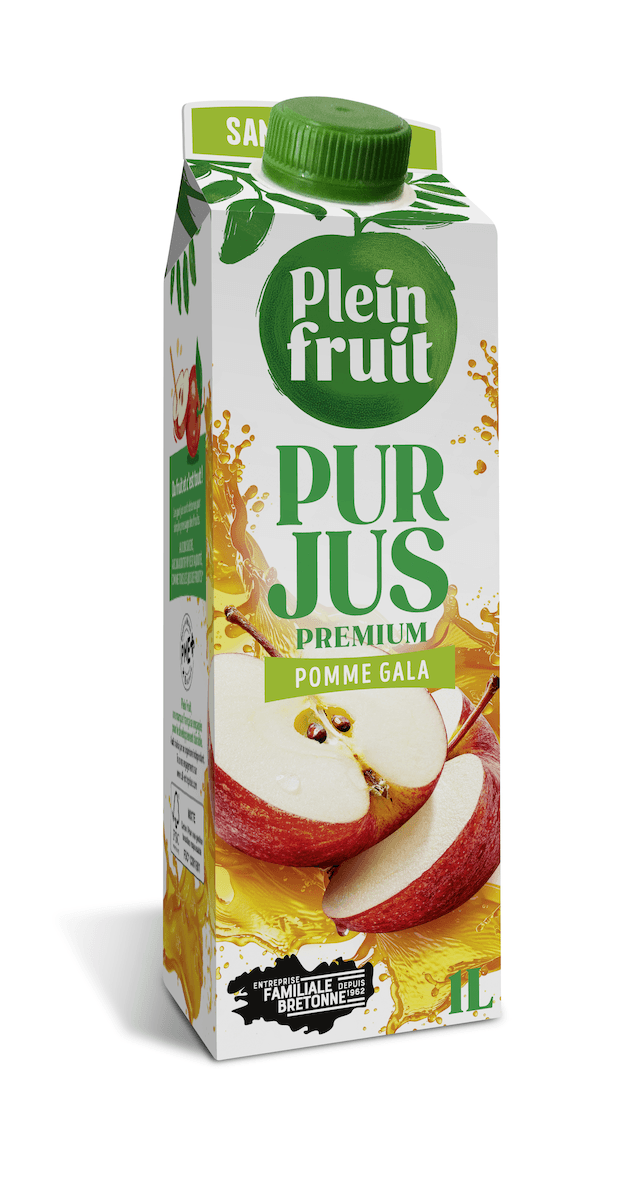 PUR JUS DE POMME GALA - ELOPAK 1L AVEC BOUCHON A VIS