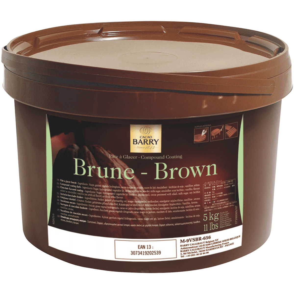 PATE A GLACER BRUNE SEAU 5KG