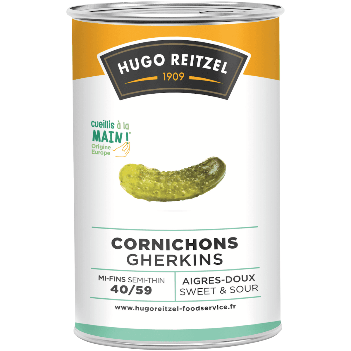 CORNICHONS AIGRES-DOUX 40+ BTE 5/1 DE 2.12KG (PNE)