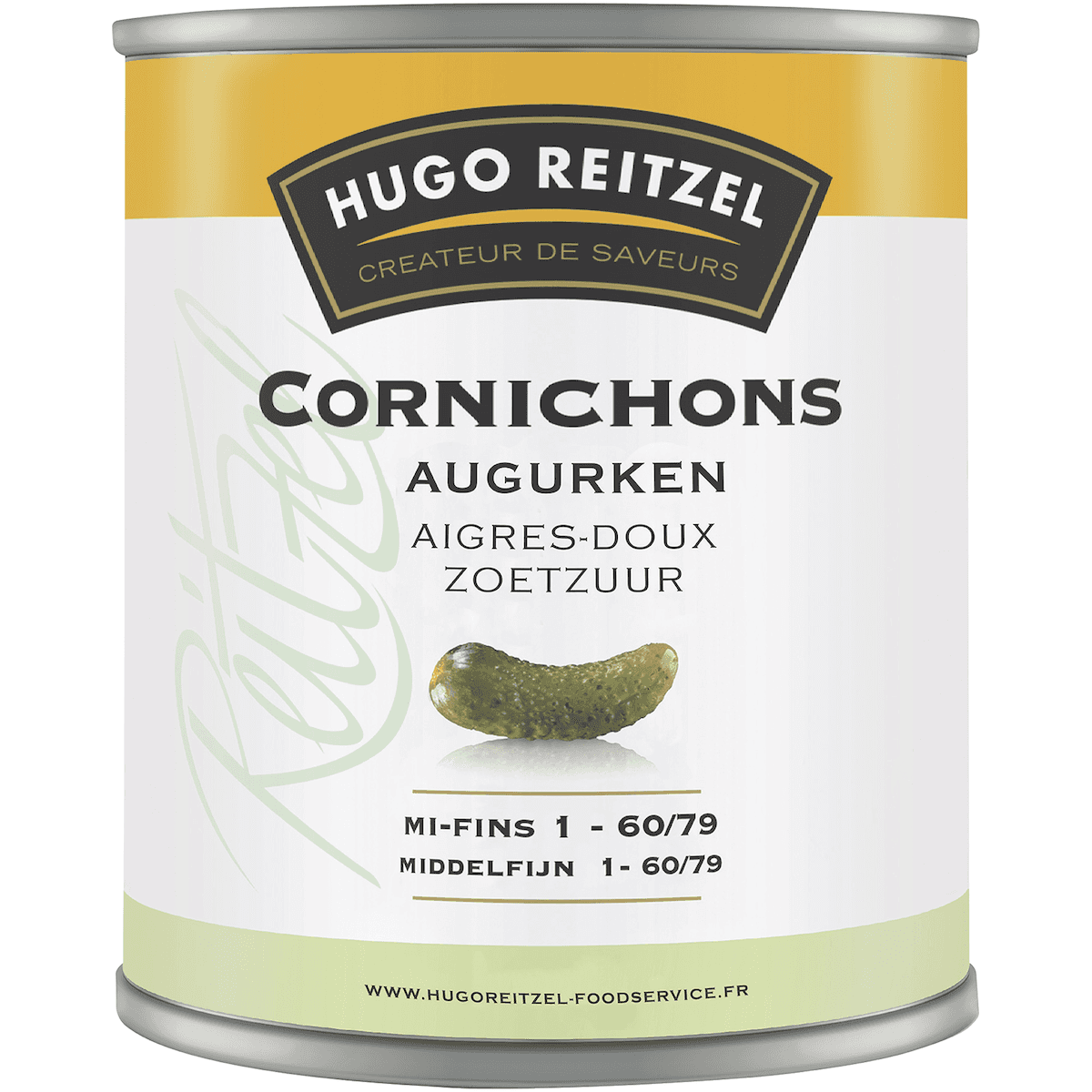 CORNICHONS AIGRES-DOUX 60+ BTE 4/4  425G (PNE)