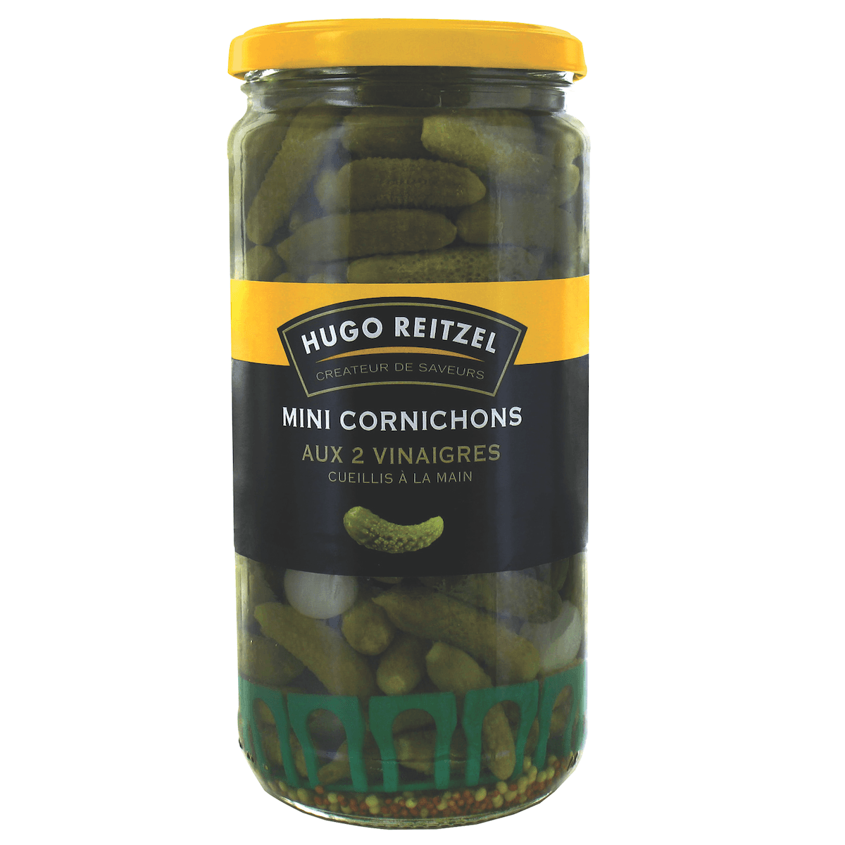 MINI CORNICHONS AUX 2 VINAIGRES 300+ BOCAL 380G (PNE)