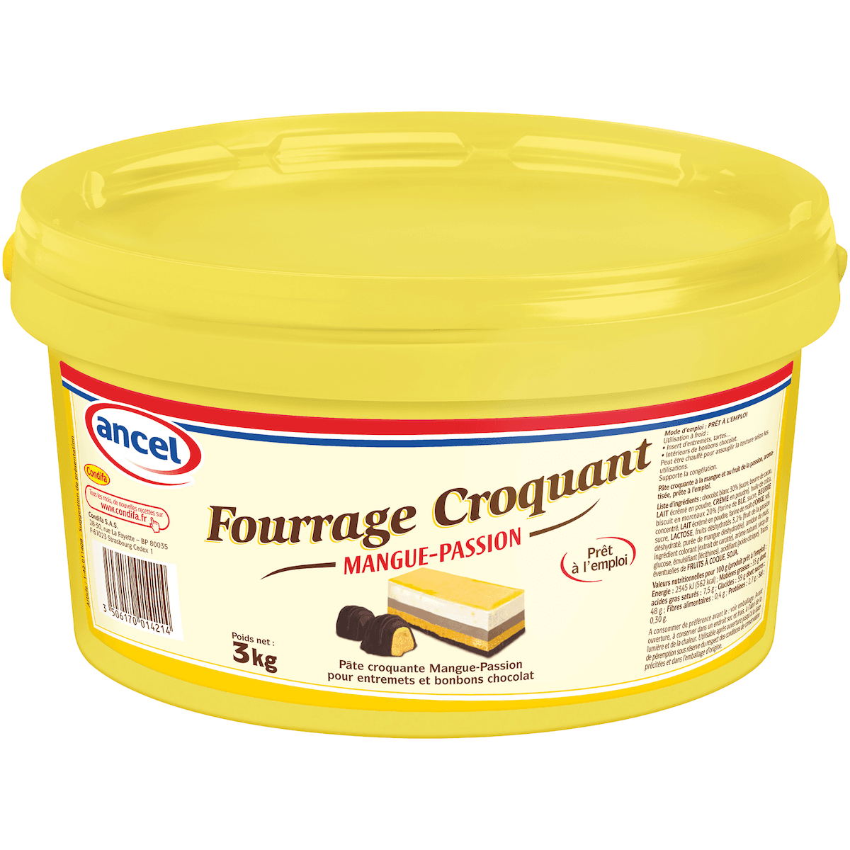 FOURRAGE CROQUANT MANGUE PASSION SEAU 3KG