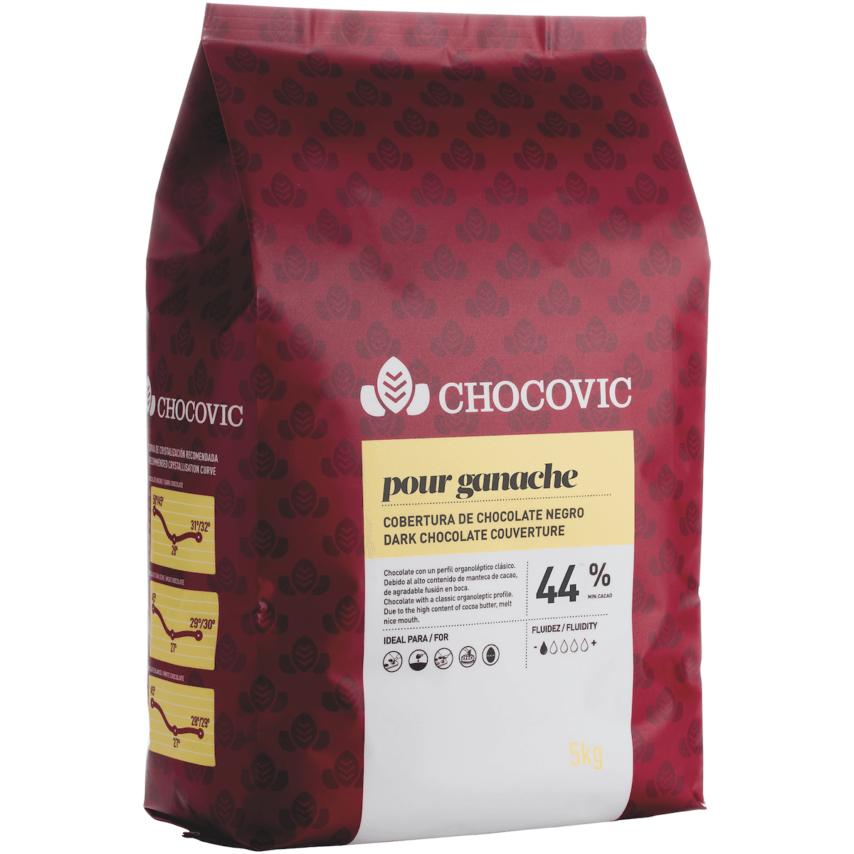 GANACHE CHOCOLAT 44% CACAO MINI GOUTTES 5KG