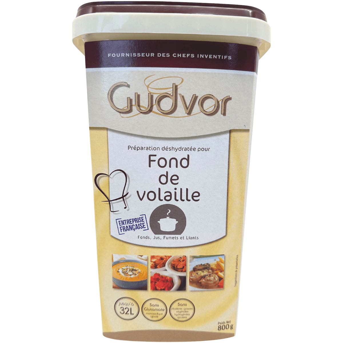 FOND DE VOLAILLE BTE 800G - 40G/L