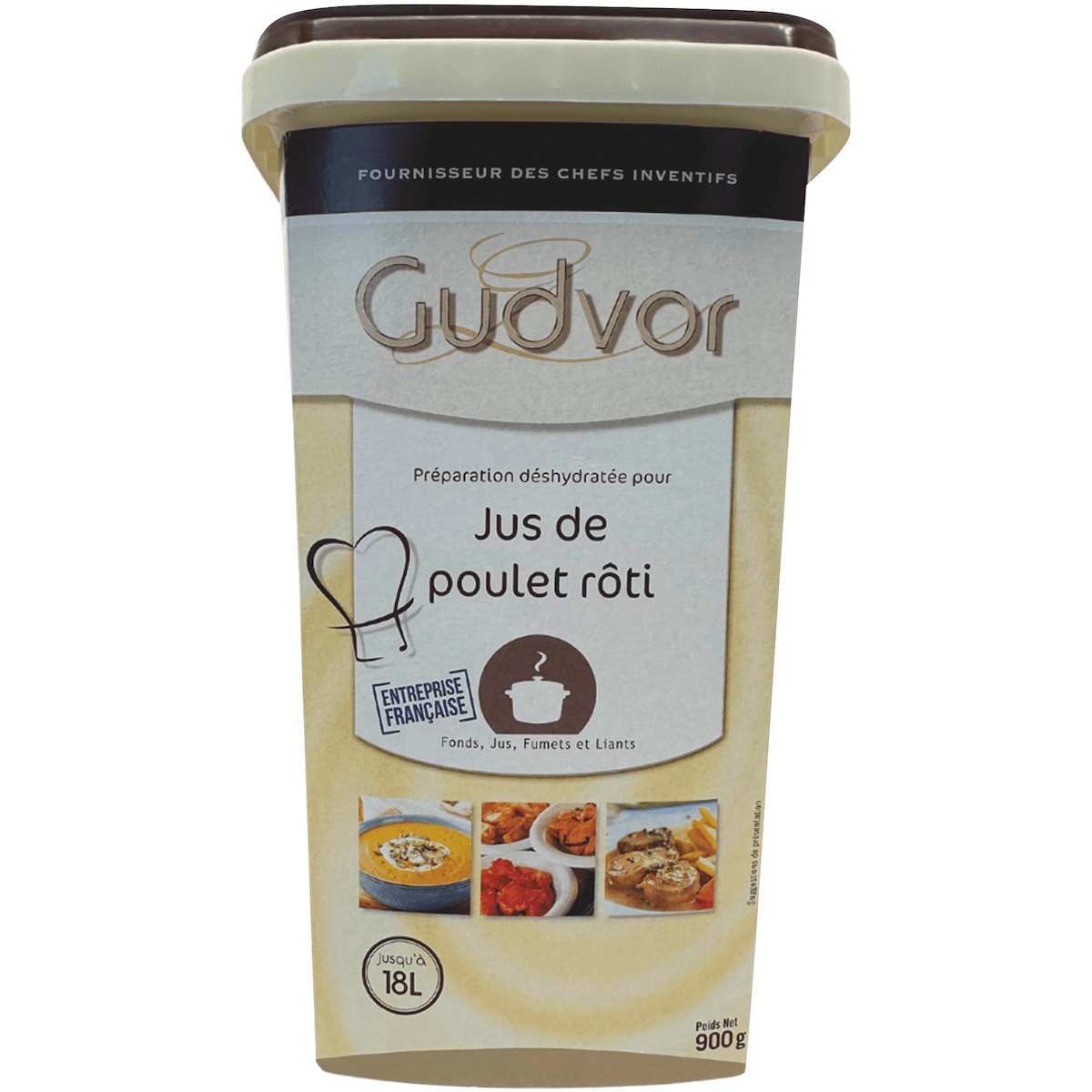 JUS DE POULET ROTI BTE 900G - 50G/L