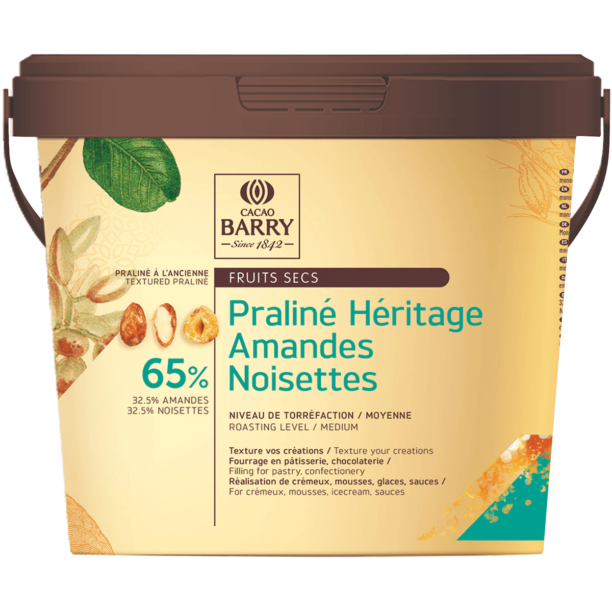 PRALINE A L ANCIENNE HERITAGE 65% (AMANDES/NOISETTES) SEAU 5KG
