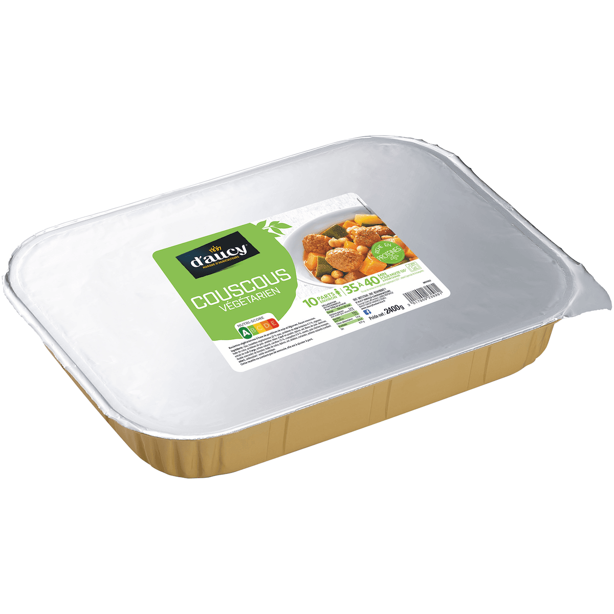 COUSCOUS VEGGIE BARQUETTE 2,4KG