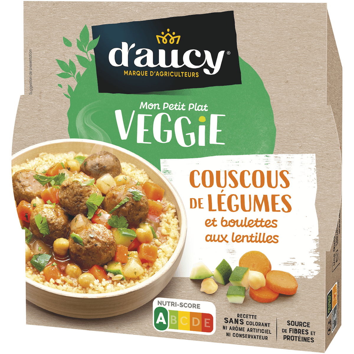 COUSCOUS ET BOULETTES DE LEGUMES - 320G