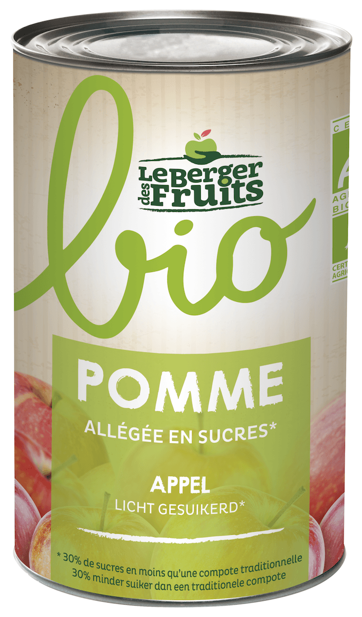 COMPOTE DE POMME ALLEGEE BIO - BOITE 5/1 4250G