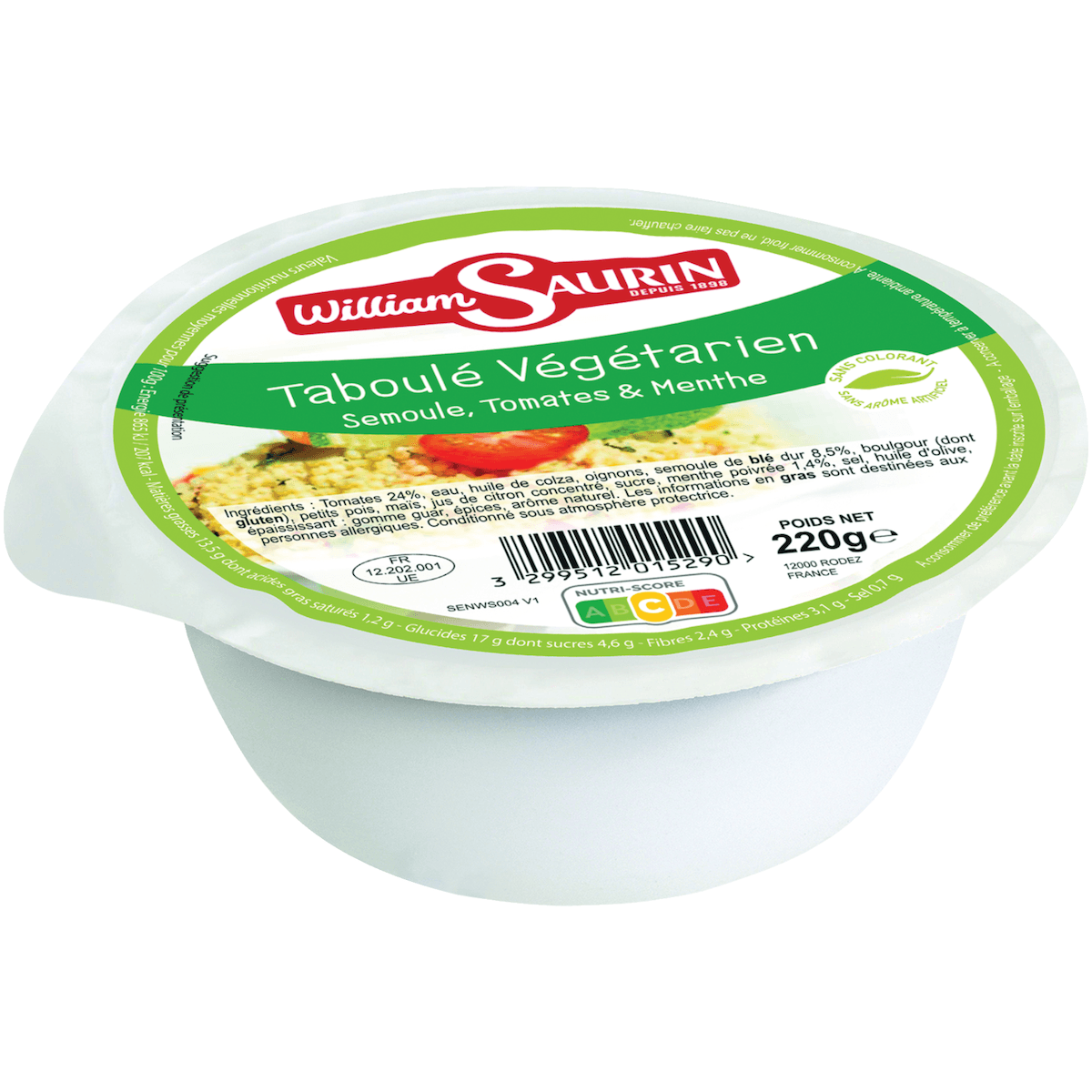 TABOULE VEGETARIEN - BOL DE 220G
