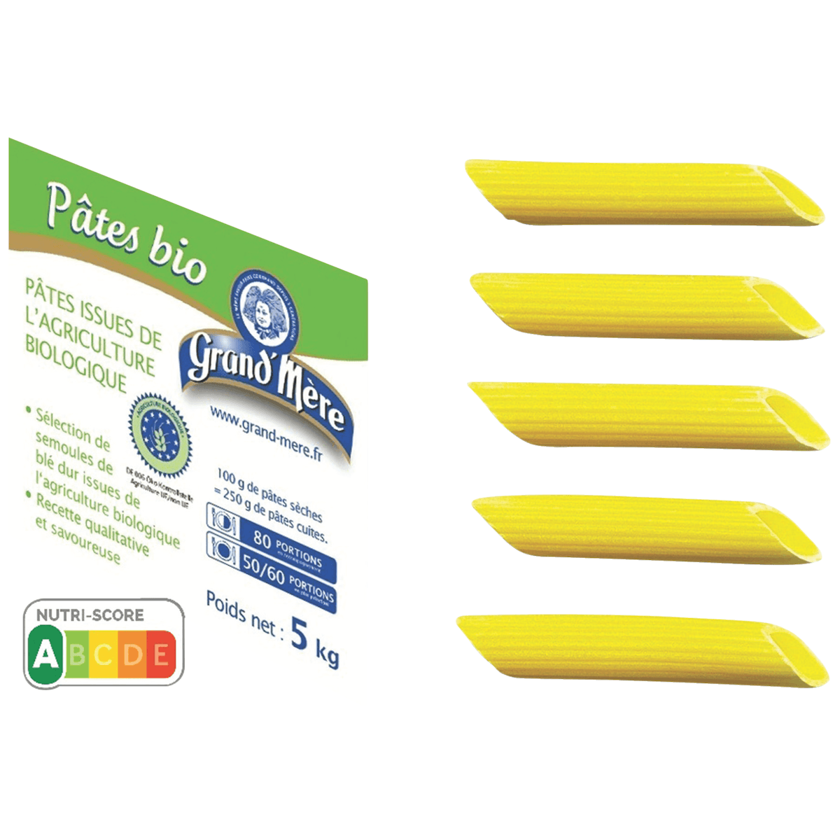 MINI PENNE AUX OEUFS BIO-CARTON DE 5KG