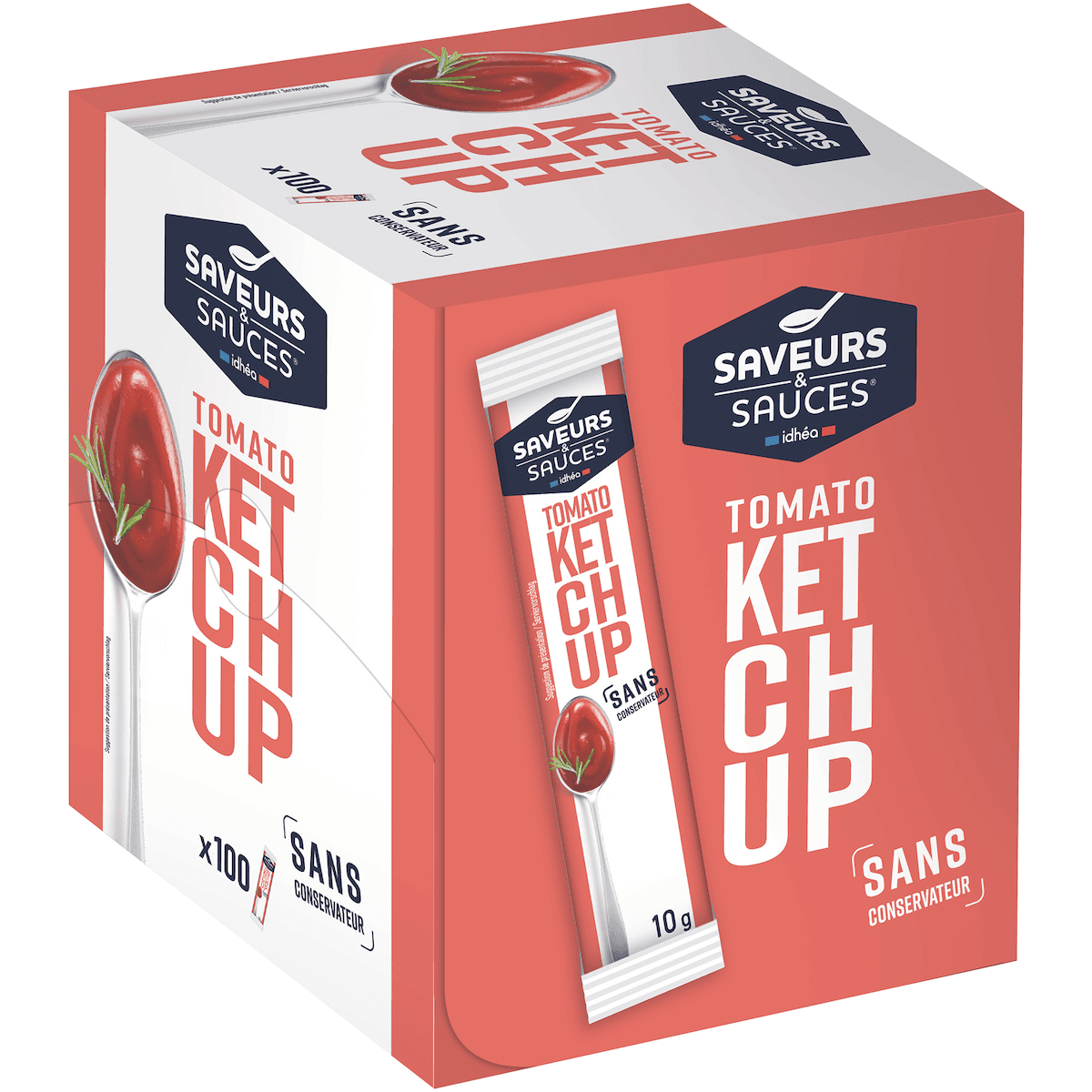 STICKET'S KETCHUP - 10G - BOITE SERVICE DE 100 - CLEAN