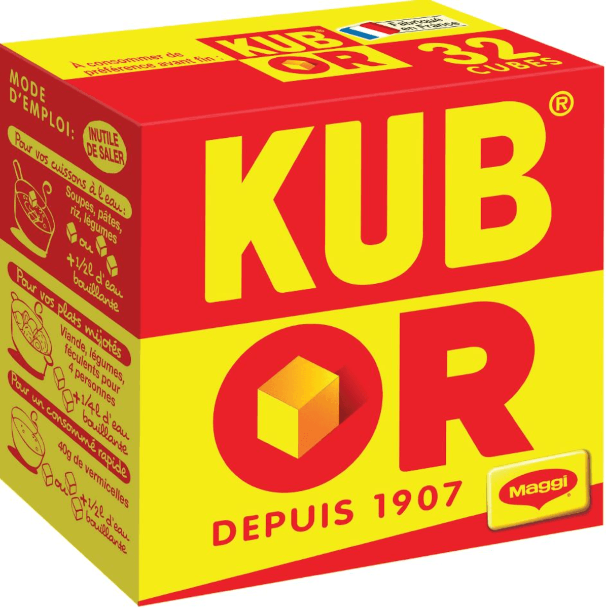 KUB OR - 16 BATONNETS DE 2 CUBES - BTE 128G